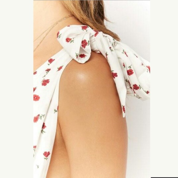 Forever 21 Self-Tie Ditsy Floral Dress - Picture 5 of 12